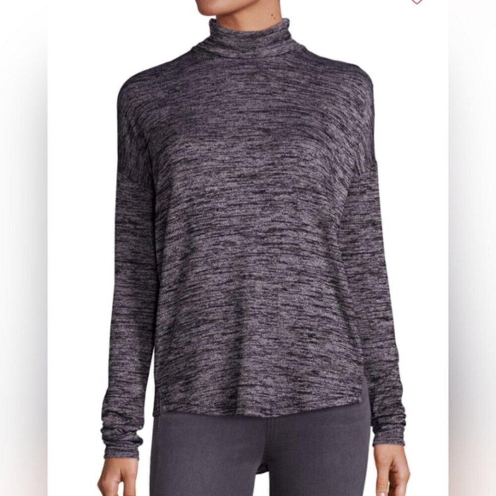 Aritzia Wilfred Free Martha Knit Relaxed Mock Neck Minimalist Lounge Sweater M